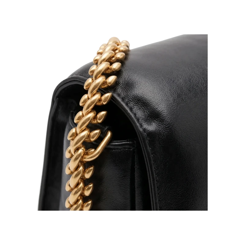 Snip Quilted Chain-Link Crossbody Bag