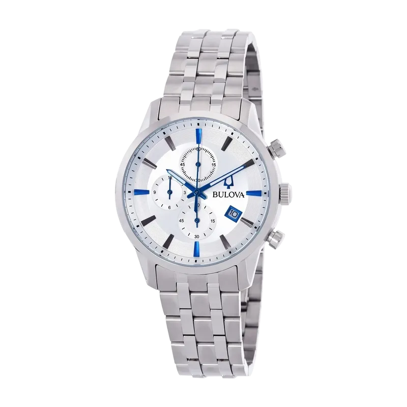 Sutton Silver 41mm Chronograph Watch