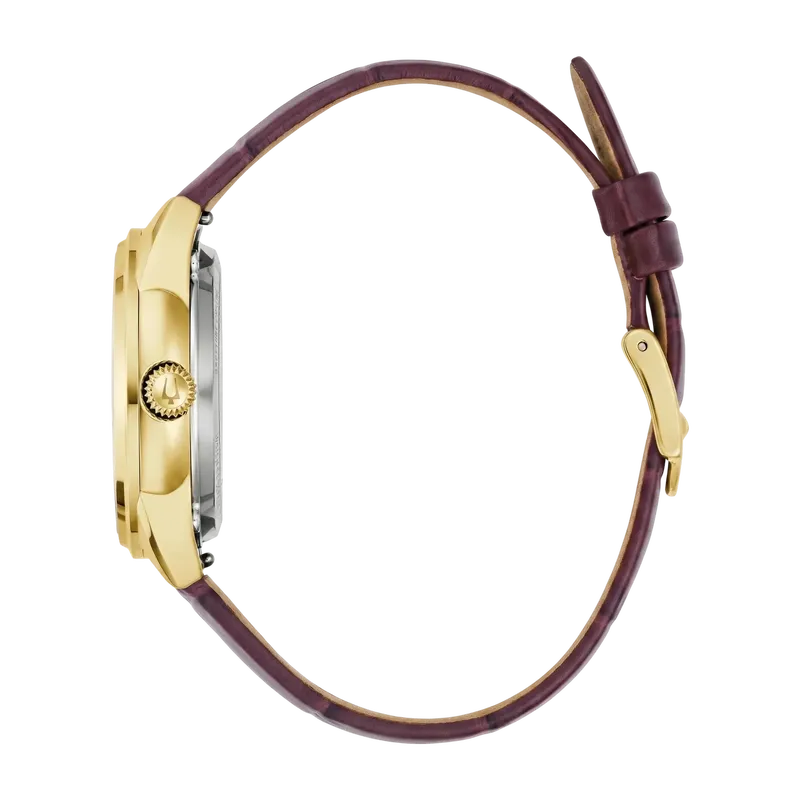 Sutton White Brown Leather 34.5mm Automatic Watch