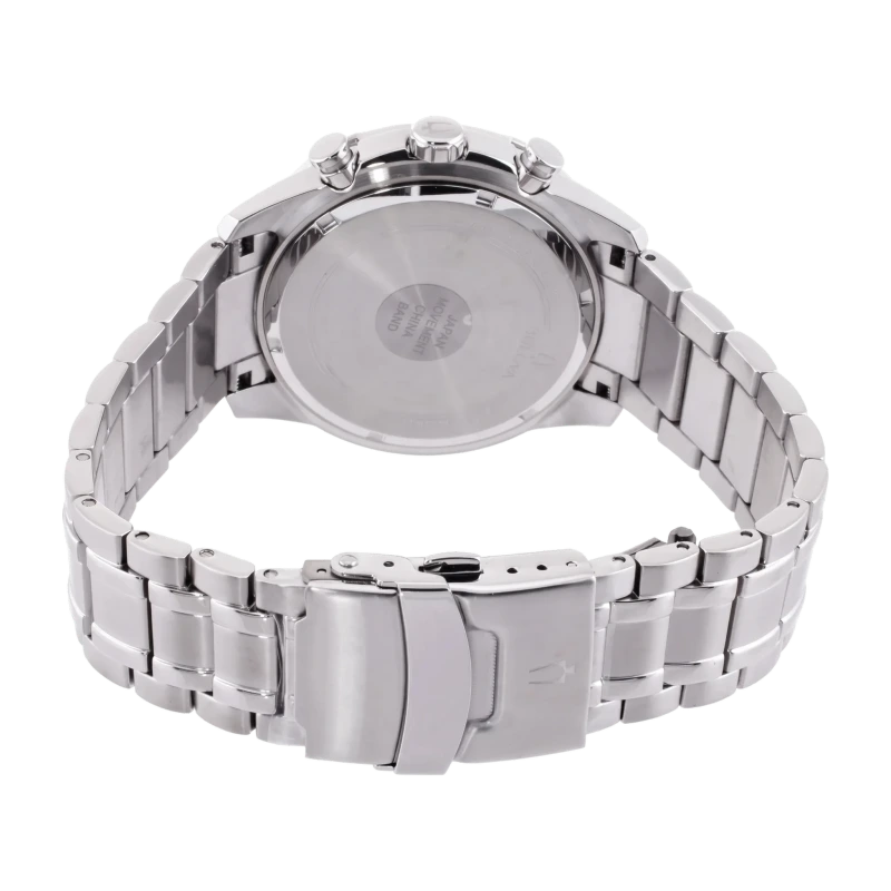 Classic Silver 44mm Chronograph Watch