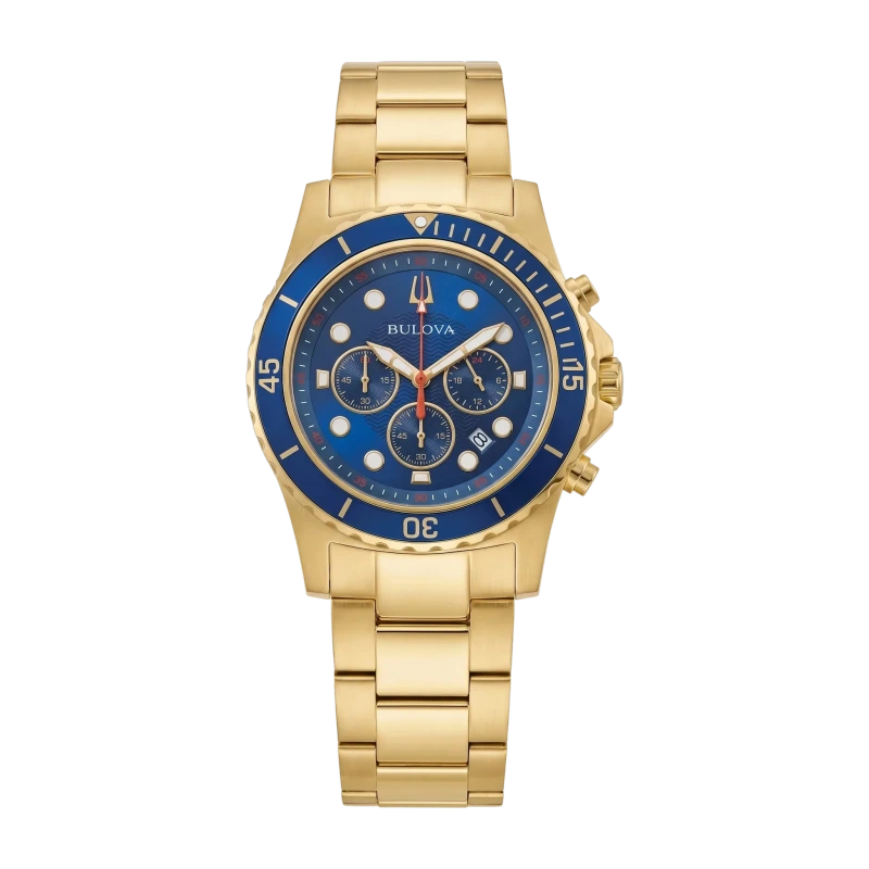Classic Sport Blue Bracelet 44mm Chronograph Watch