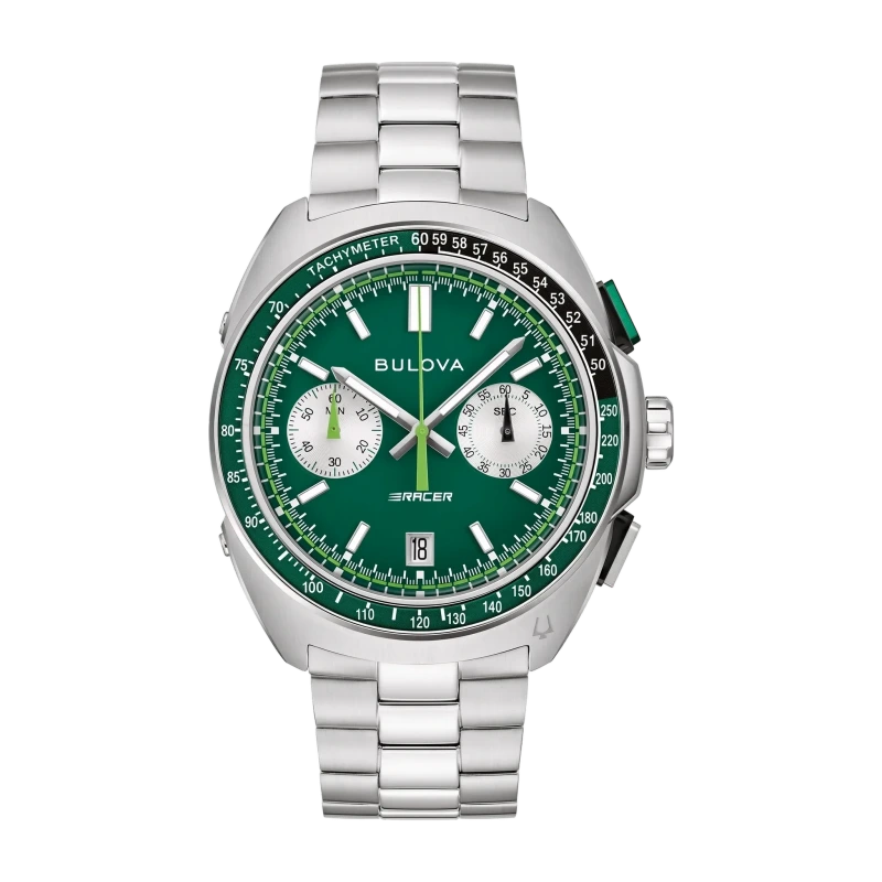 Racer Green 42mm Chronograph Watch