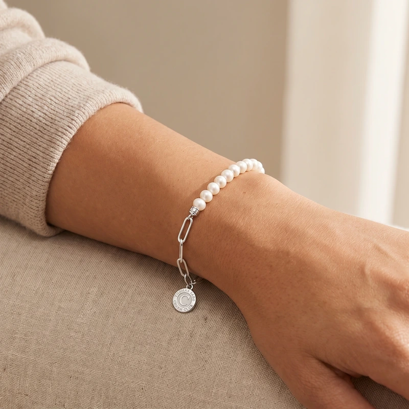 Freshwater Pearl Bracelet White