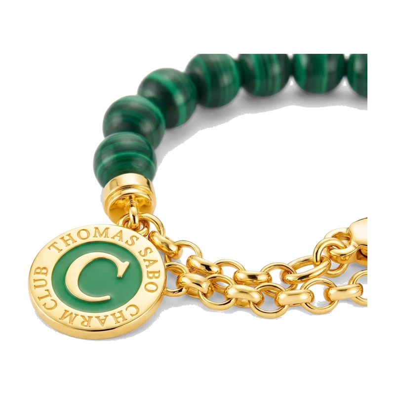 Simulated Malachite Bracelet