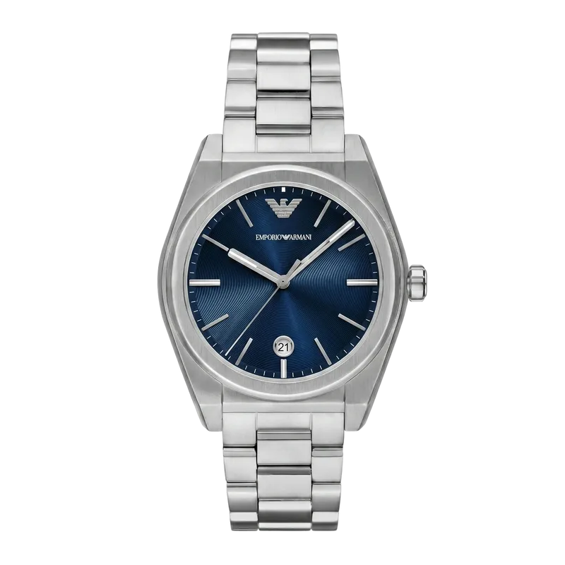 Three-Hand Date Stainless Steel Watch 41mm