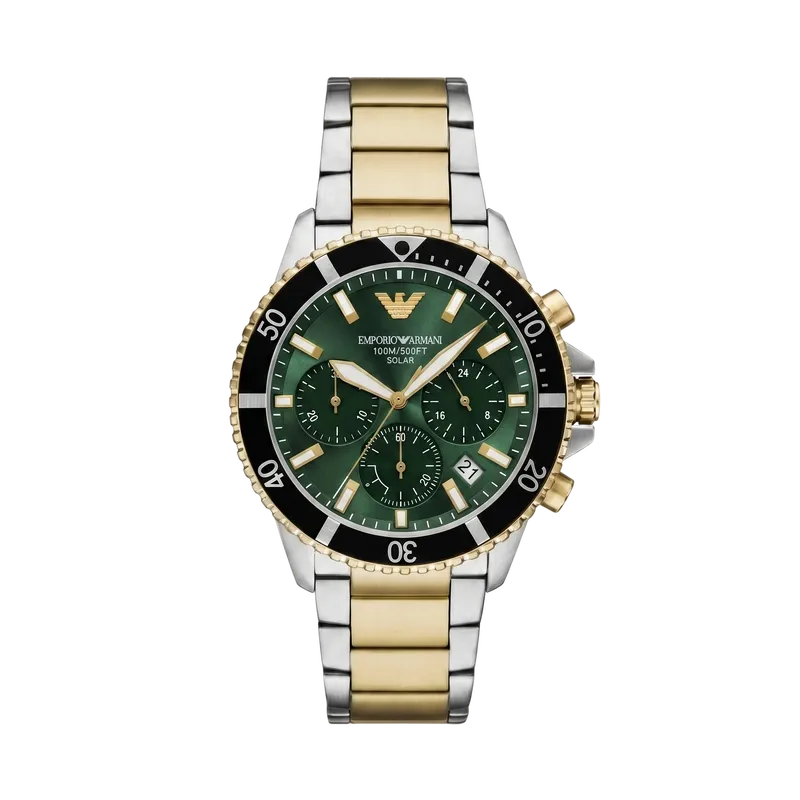 World Explorer Chronograph Watch Green 43.5mm
