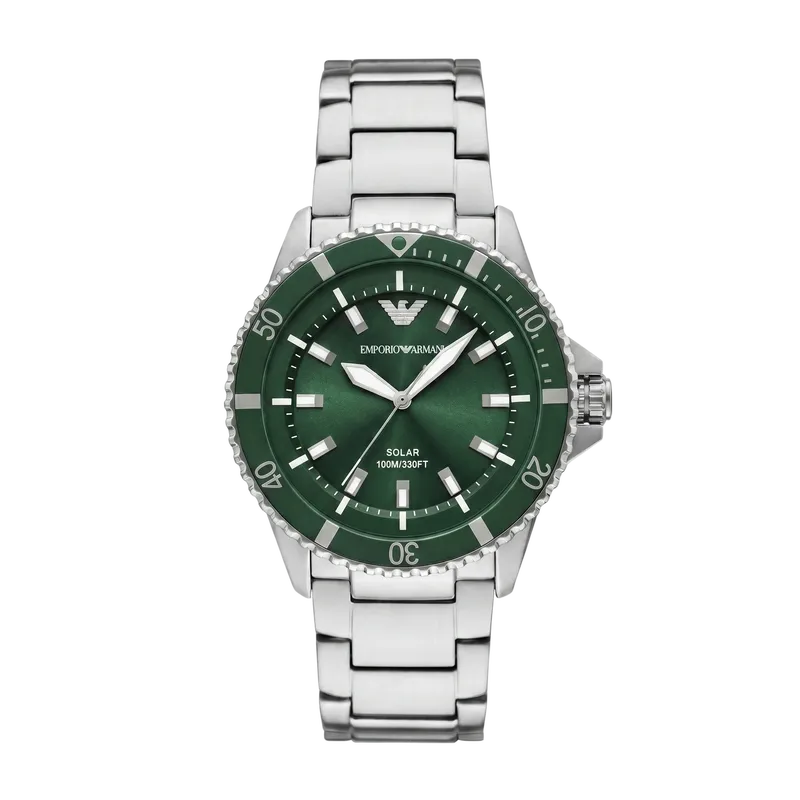 World Explorer Three-Hand Watch Green 42mm