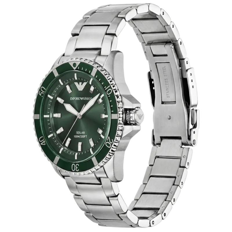 World Explorer Three-Hand Watch Green 42mm