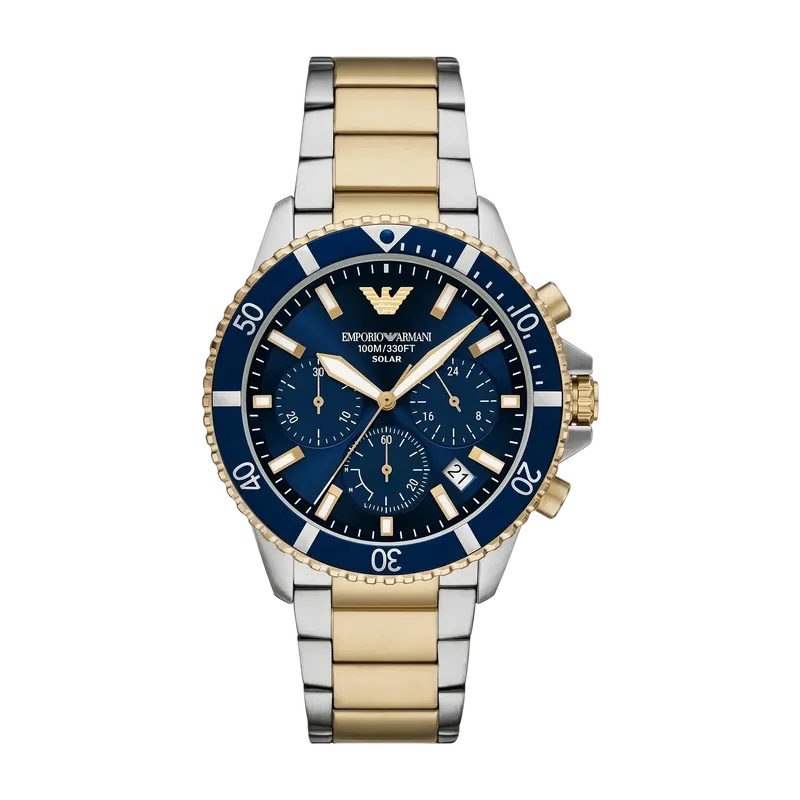 World Explorer Chronograph Watch Blue 43mm