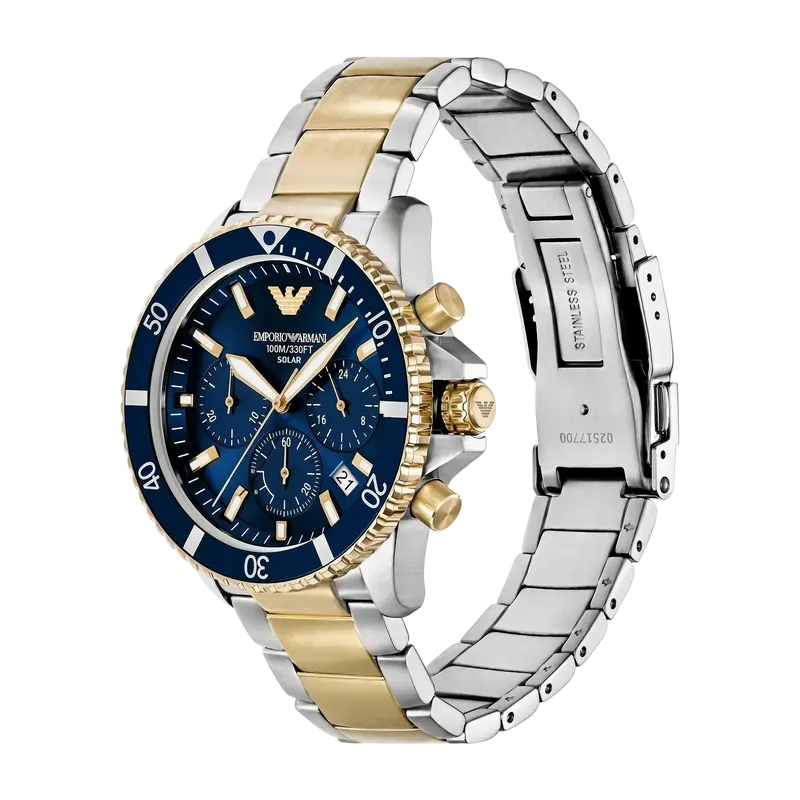 World Explorer Chronograph Watch Blue 43mm