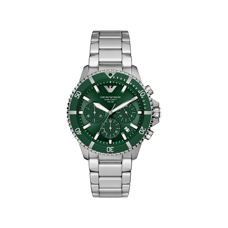 World Explorer Chronograph Watch Silver 43mm