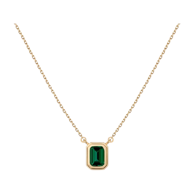 Emerald Heirloom Necklace Yellow