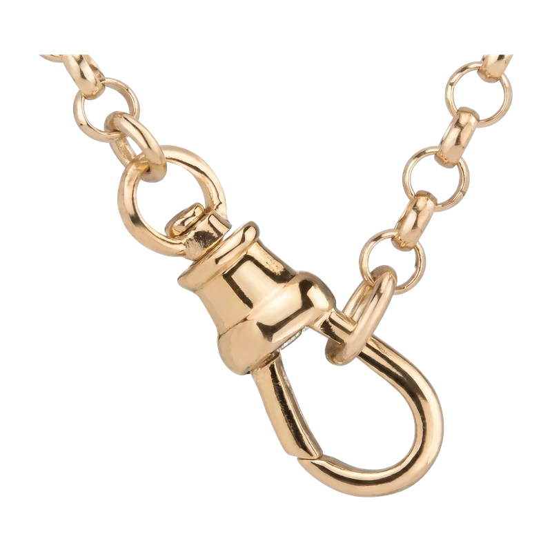 Gold Rolo Chain Necklace Yellow