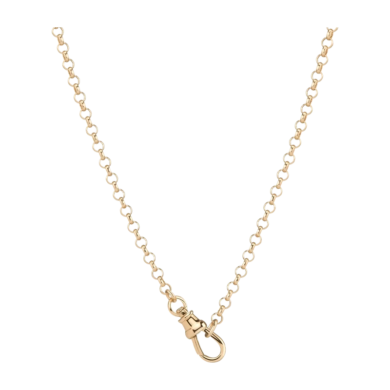 Gold Rolo Chain Necklace Yellow