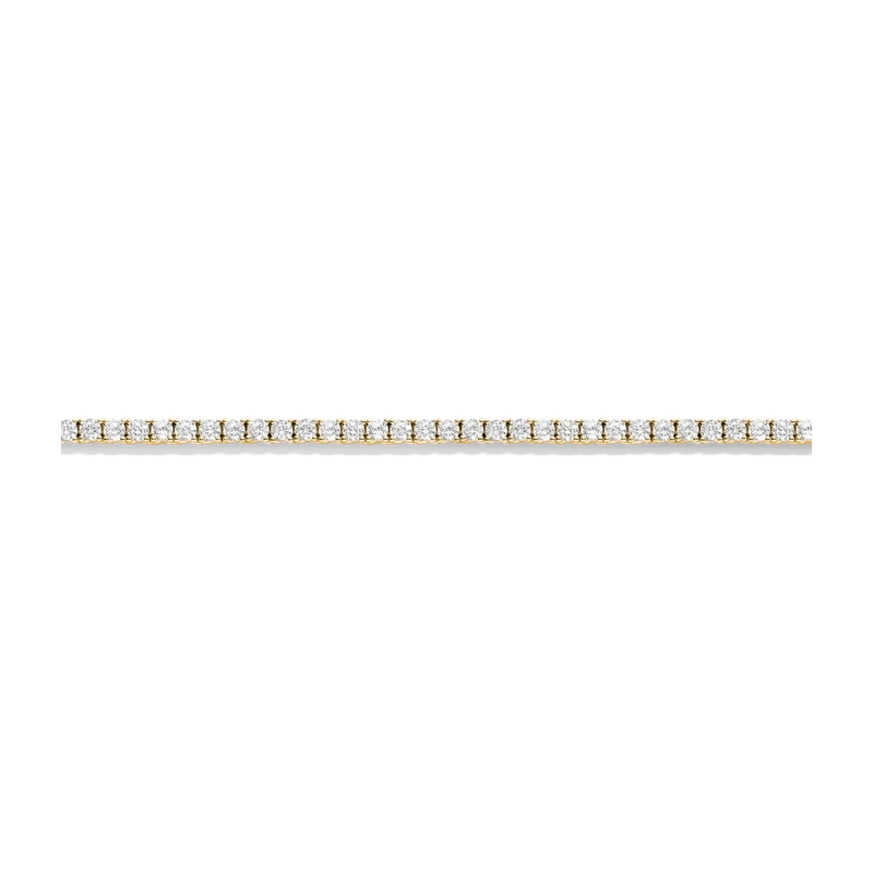 White Sapphire Tennis Necklace 13ct Yellow 41cm