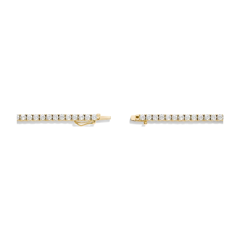 White Sapphire Tennis Necklace 13ct Yellow 41cm