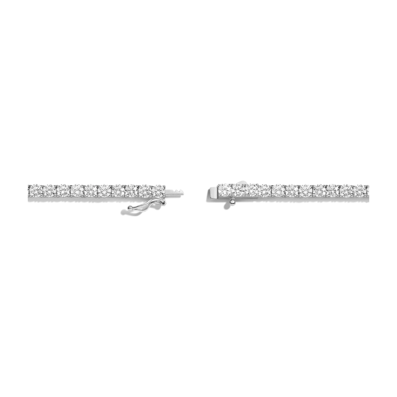 White Sapphire Tennis Necklace 22ct White 41cm