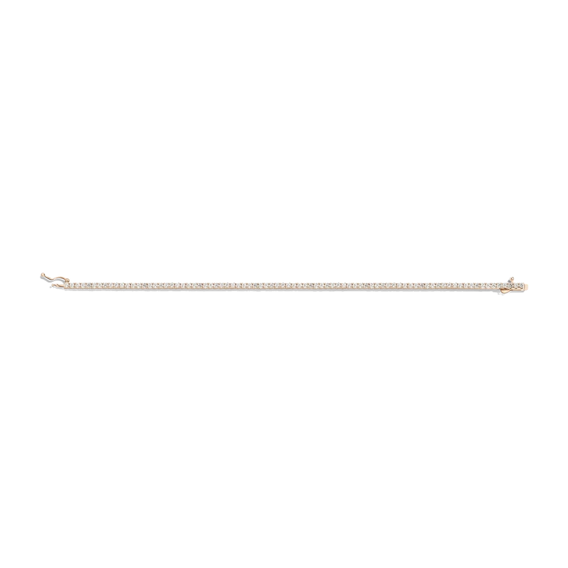 White Sapphire Tennis Bracelet 3ct Yellow 17cm