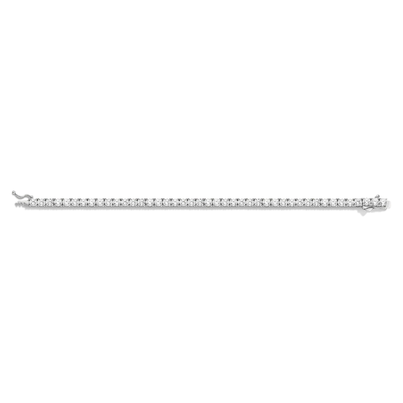 White Sapphire Tennis Bracelet 10ct White 15cm