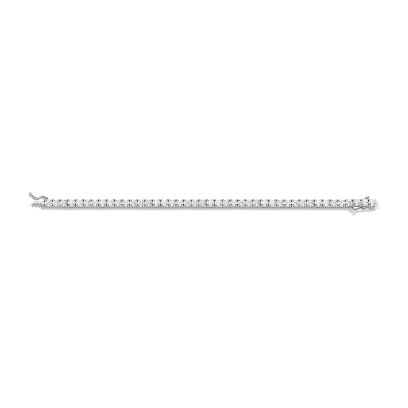 White Sapphire Tennis Bracelet 10ct White 17cm