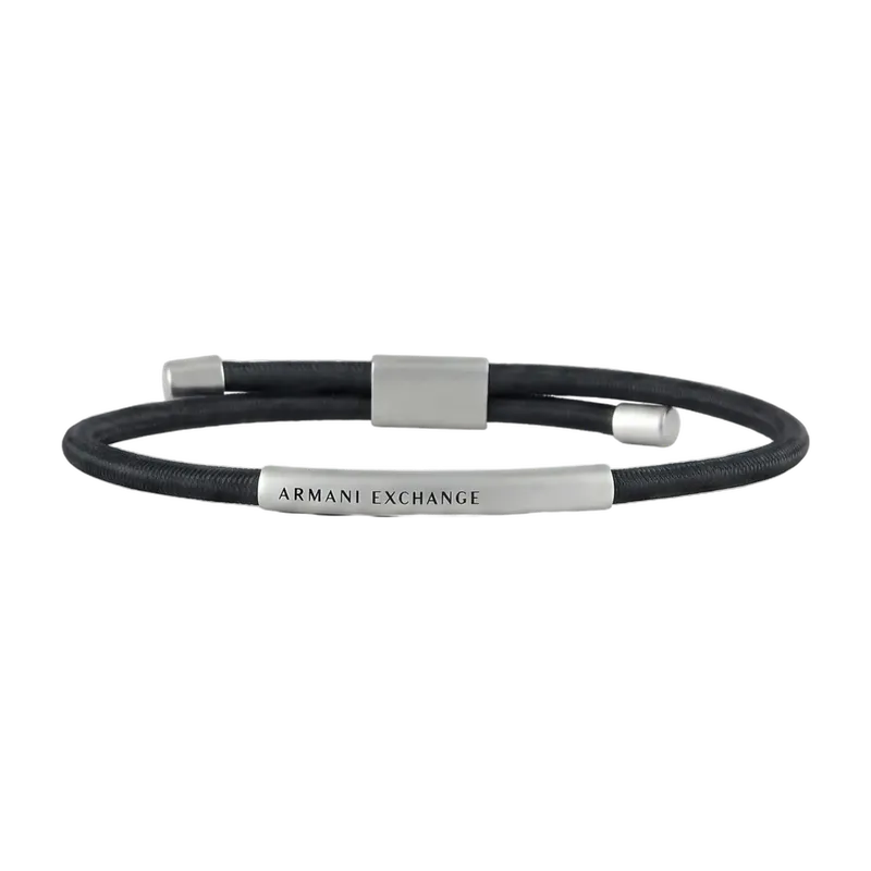 Steel and Eco-Leather Bracelet