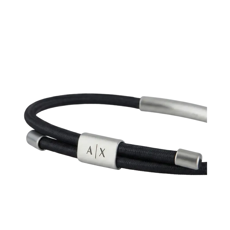 Steel and Eco-Leather Bracelet