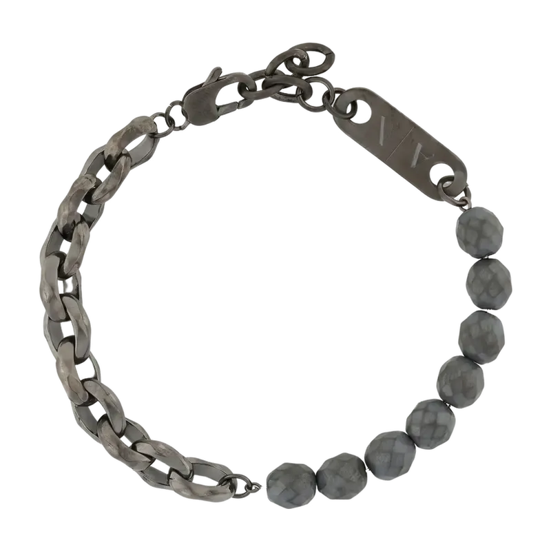 Classic Stainless Steel Chain Bracelet Gray 215