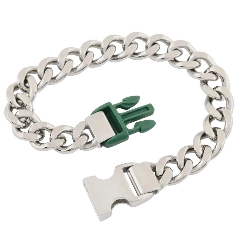 Green Nylon Chain Bracelet