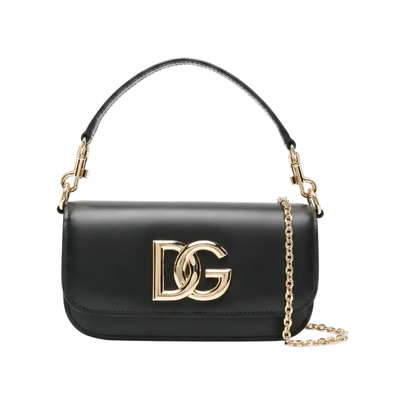 3.5 Logo Plaque Crossbody Bag Black