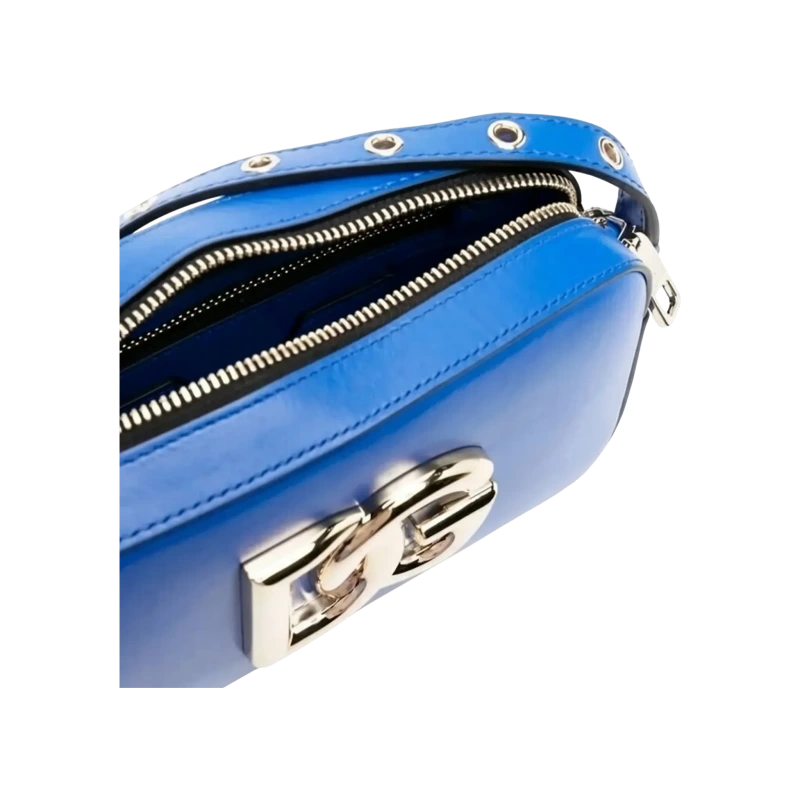 3.5 Logo Plaque Medium Crossbody Bag Blue
