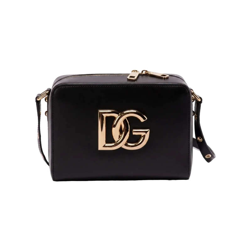 3.5 Logo Plaque Medium Crossbody Bag Black 20.5cm x 14.5cm x 8.5cm