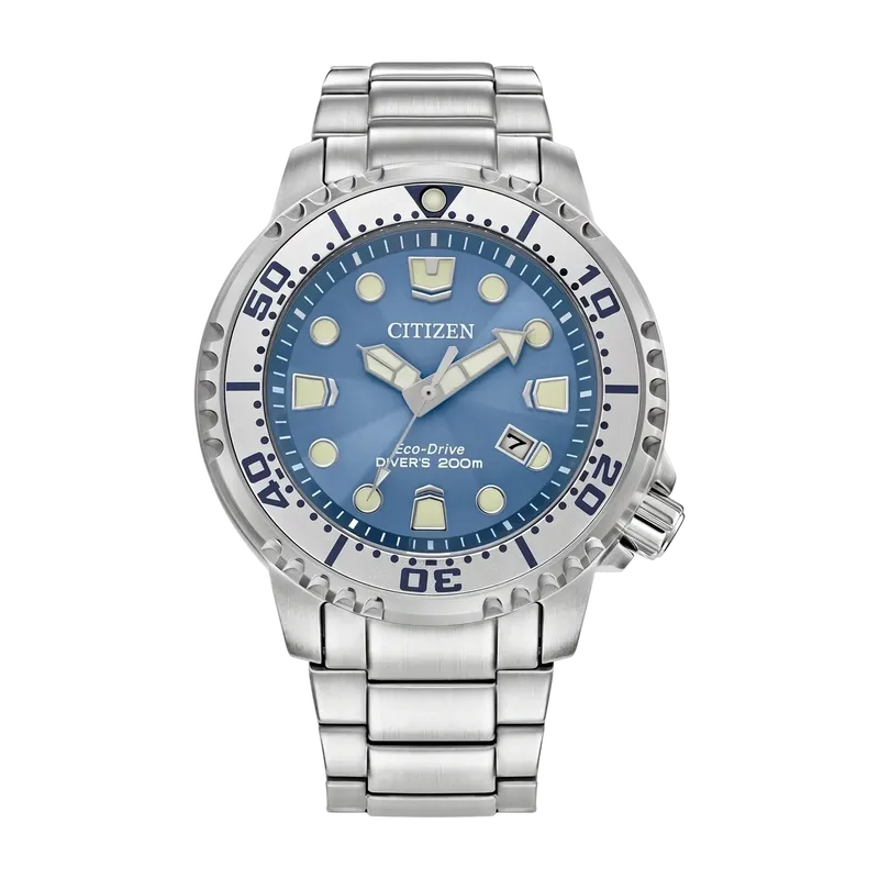 Promaster Dive Light Blue Dial Stainless Steel Bracelet