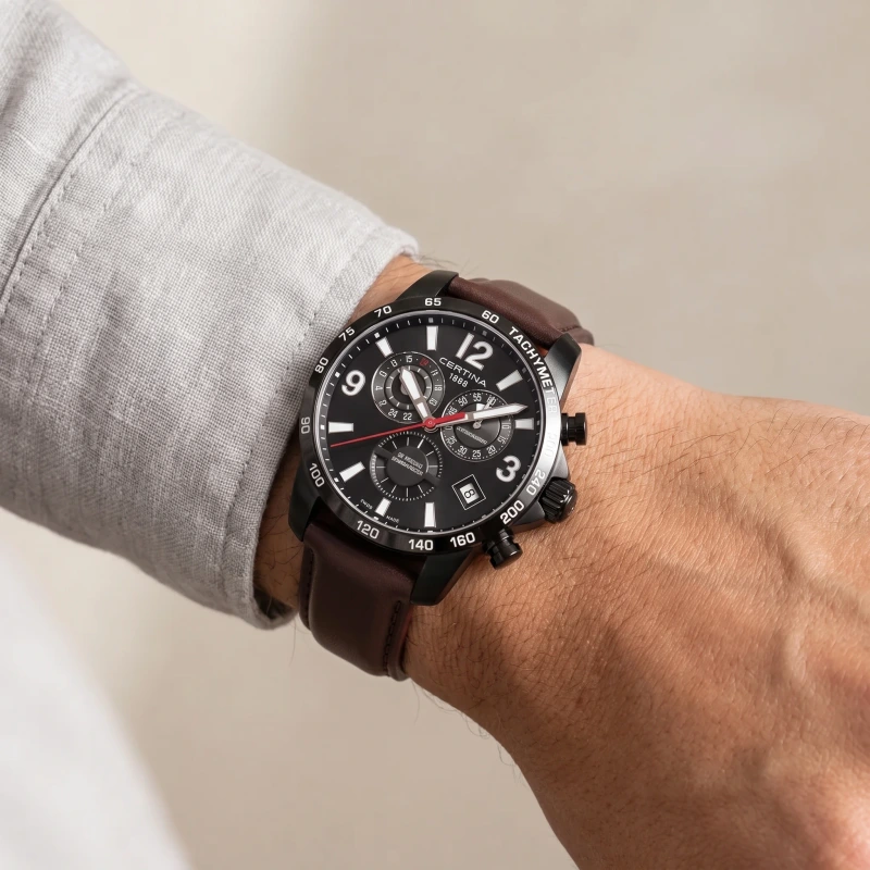 DS Podium Chronograph GMT Black