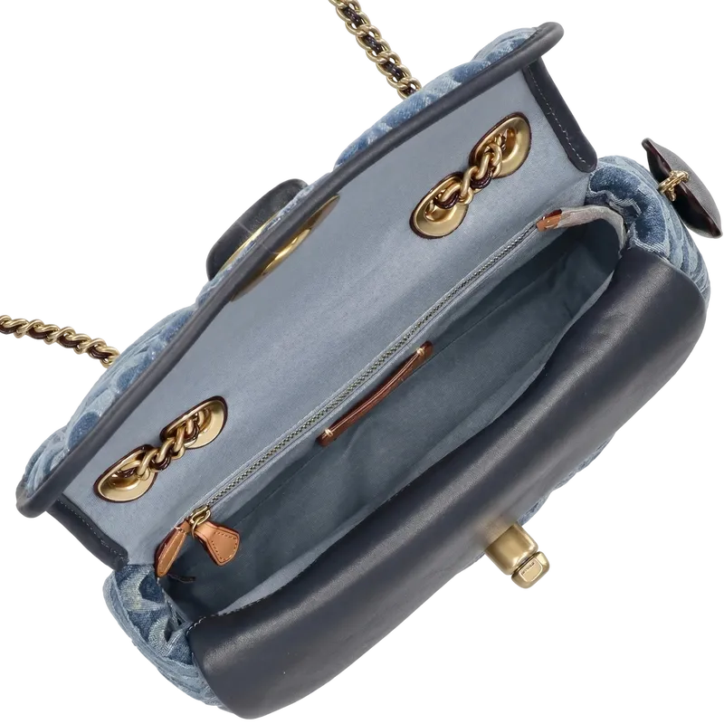 Shoulder Bag In Signature Denim