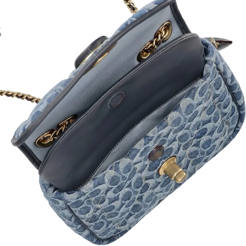 Shoulder Bag In Signature Denim