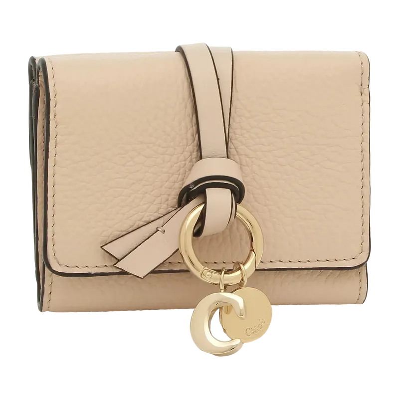 Alphabet Mini Trifold Wallet Pink