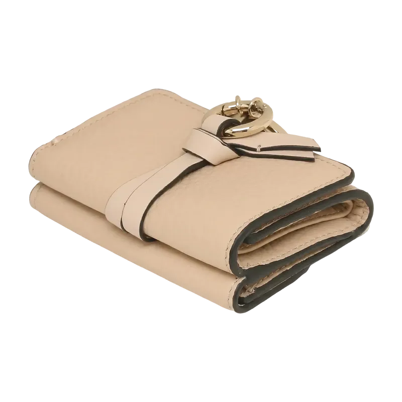 Alphabet Mini Trifold Wallet Pink