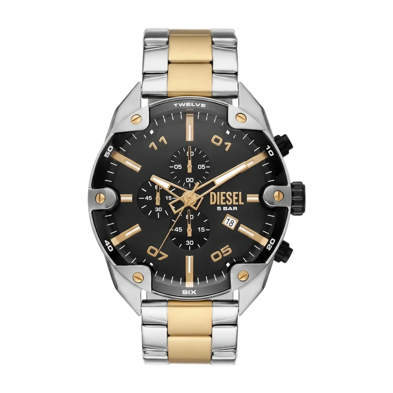 Spiked Stainless Steel Chronograph Watch