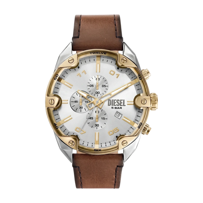 Spiked Two-Tone Stainless Steel Watch