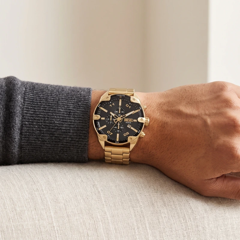 Spiked Chronograph Stainless Steel