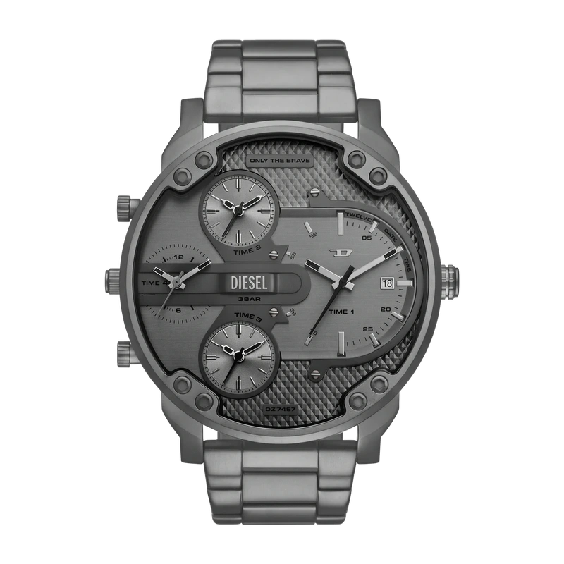 Mr. Daddy Slim Multi Movement Gray Stainless Steel Watch