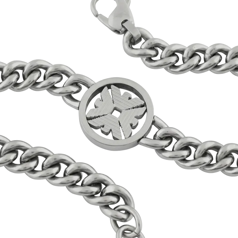 Stainless Steel Chain Bracelet 19.5cm+2cm