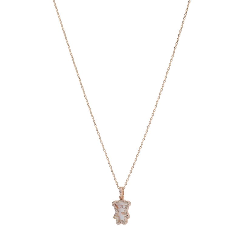 Rose Gold-Tone Brass Pendant Necklace