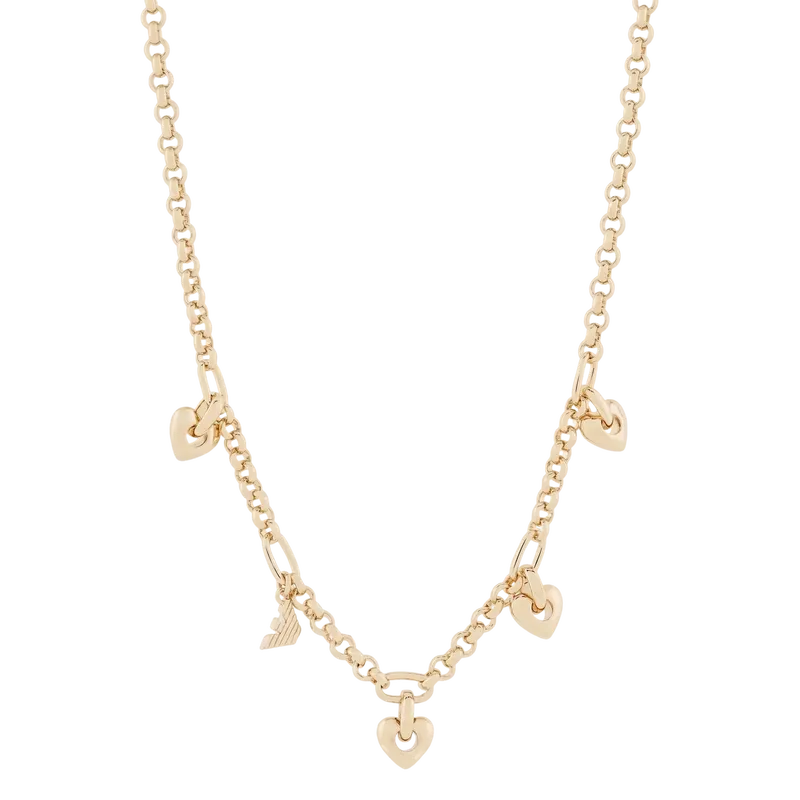 Gold-Tone Brass Pendant Necklace