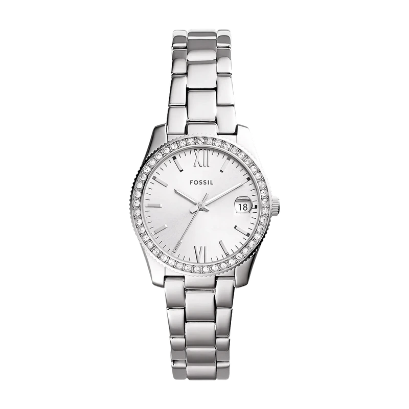 Scarlette 33mm Three-Hand Date Stainless Steel