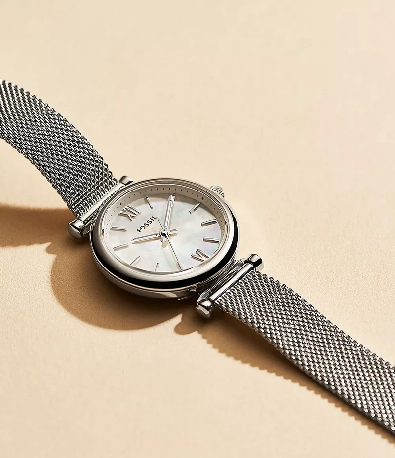 Carlie Mini 28mm Three-Hand Stainless Steel