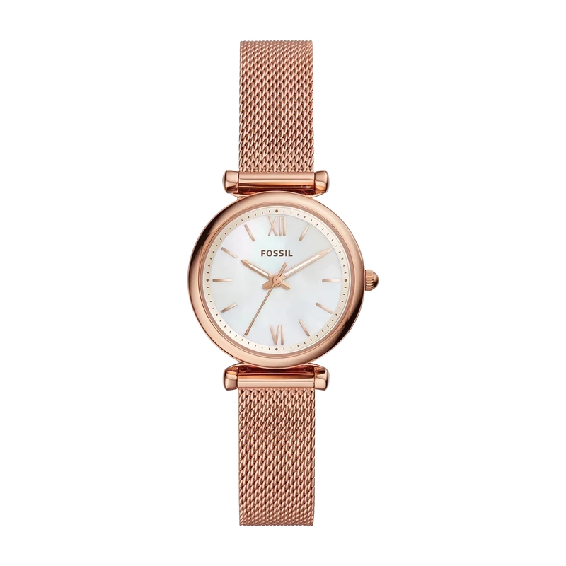 Carlie Mini 28mm Three-Hand Rose Gold-Tone Stainless Steel