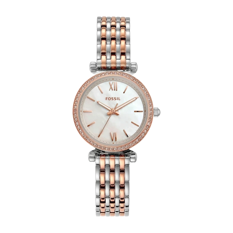 Carlie Mini 28mm Three-Hand Two-Tone Stainless Steel