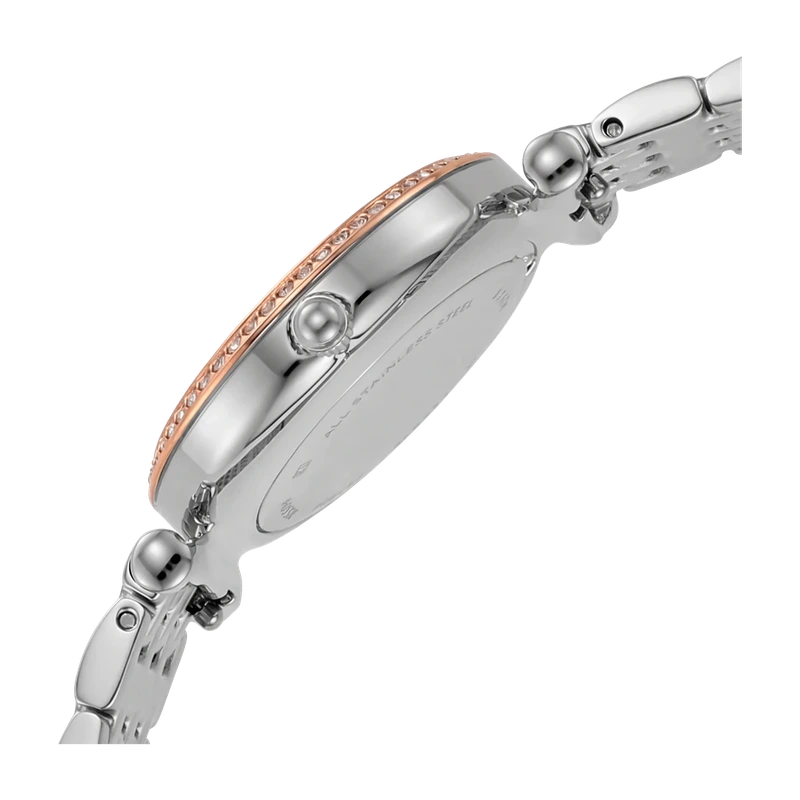 Carlie Mini 28mm Three-Hand Two-Tone Stainless Steel