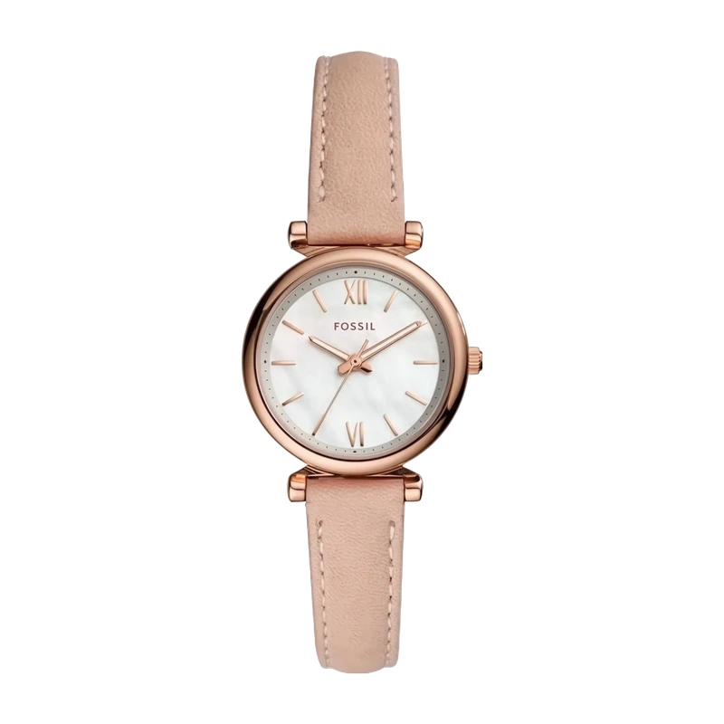 Carlie Mini Three-Hand Blush Leather